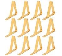 MEMOFYND 12 mollette per tovaglia dorate, pinze da tovaglia, pinze da tovaglia da 4,5 cm, clip per tovaglia da 4,5 cm, clip per tovaglia esterna.