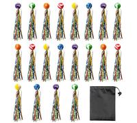 MEMOFYND 20 palline colorate per saltare con 1 custodia, palline di gomma per bambini, giocattoli per feste, penne tascabili, regali per feste, palline di gomma per ragazzi e ragazze