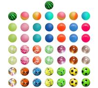 MEMOFYND 50 Palline Assortite di Gomma per Souvenir, Gonfiaggio, Antistress, Giocattolo - Colorate per Bambini