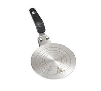 MEMOFYND Adattatore per Piano Cottura a Induzione Con Anello di Raffreddamento e Manico Rimovibile in Acciaio Inox