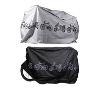 MEMOFYND Confezione da 2 coperture antipioggia, antipolvere e antisole, copertura auto elettrica, adatto per mountain bike, auto elettriche (grigio, nero)