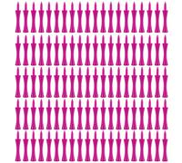 MEMOFYND Confezione da 57 mm da 2,2 pollici con 100 tè da golf in plastica rosa, lunga serratura in plastica, chiodi a sfera a forma di bici da golf, resistente e atossico, riutilizzabile
