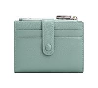 MEMOFYND Portafoglio Bifold Donna in Vera Pelle Verde con Cerniera - Portamonete, verde, verde, Semplice