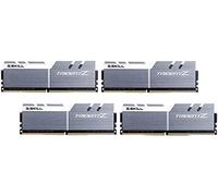 Mémoire PC - G.Skill Trident Z 64 Go (4x 16 Go) DDR4 3200 MHz CL16 - Kit Quad Channel 4 barrettes de RAM DDR4 PC4-25600 - F4-3200C16Q-64GTZSW Blanc et argent (garantie 10 ans par G.Skill)