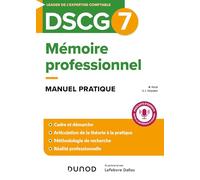 Mémoire professionnel DSCG7: Manuel pratique