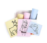 Memoking T02/M02L/Q02E/M02/M02X Carta Termica Rosa/Gialla/Blu - 10 anni non Appiccicosa 53 mm x 6.5 m, Carta Termica per Journal, Testi, Fotografici, Appunti di Studio, Apprendimento e altro, 3 Rotoli