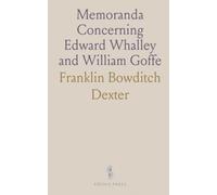 Memoranda Concerning Edward Whalley and William Goffe