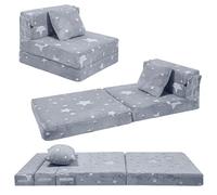 MeMoreCool Divano letto pieghevole a tre posti, materasso pieghevole per bambini, materasso pieghevole per bambini, materasso futon, letto a Z, materasso pieghevole per bambini, divano pieghevole per