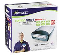 Memorex 32023233 Unità esterna Combo CD-RW/DVD-ROM (nero/argento)