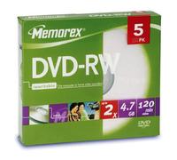 Memorex Dvd-RW 4X 4.7GB, 10Pack, Cakebox 4,7 GB