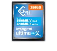 Memoria flash Integral 256GB ULTIMAPRO X2 CFAST 2.0 (256GB CARD UP TO READ 550MBs WRITE 540 MBs INTEGRAL) [INCFA256G-550540] - Nouvo