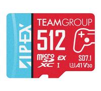 TEAMGROUP Scheda APEX da 512 GB per Nintendo Swith2 Micro SDXC Express UHS-I U3 A1 V30, R/W fino a 800/700 MB/s con adattatore TAPMSDE512GIV30A102