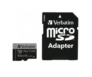 Memoria flash Verbatim 47046 512 GB MicroSDXC UHS-I Classe 10 - Nouvo