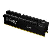 Kingston FURY Beast Nero DDR5 64GB (2x32GB) 5200MT/s CL40 DIMM Memoria Gaming per Computer Fissi Kit da 2 AMD EXPO e Intel XMP - KF552C40BB2K2-64
