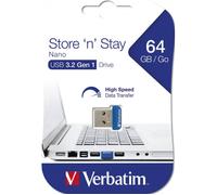 MEMORIA PENDRIVE USB VERBATIM 64GB 98711 NANO USB 3.0