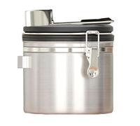 Memoria per chicchi di caffè - Tracker Date - Valvola di scarico da 13,5 cm Contenitore Coffee Airtight | Tanister del caffè sotto vuoto in acciaio inossidabile con scoop, ideale per fagioli, noci, zu