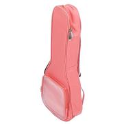 Memoria per Chitarra -back, Borsa Trasparente Alla Moda e Impermeabile con una Custodia per Chitarra a 23 Pollici di Grande capacità per Strumento (PINK)