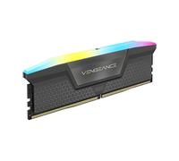 CORSAIR VENGEANCE RGB DDR5 16GB (1 x 16GB) Fino a 6000MHz AMD INTEL RAM | Memoria Per Computer Desktop, Compatibile con AMD EXPO e Intel XMP 3.0, CL36, Grigio, CMH16GX5M1E6000Z36