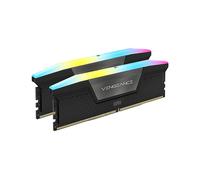 CORSAIR VENGEANCE RGB DDR5 RAM 32GB (2x16GB) Fino a 6400MHz CL36-48-48-104 1.35V AMD EXPO Intel XMP 3.0 Memoria per Computer Desktop - Grigio (CMH32GX5M2B6400Z36)