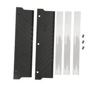 Memoria RAM Dissipatore di calore MEO PMOAB G Lega di alluminio DDR5 Dissipatore di calore Raffreddamento ad alte prestazioni per di raffreddamento ad acqua del computer Set da 2 (Nera)