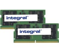 MEMORIA RAM INTEGRAL 64GB (2x32GB) LAPTOP RAM MODULE DDR5 5600MHZ PC5-44800 UNBUFFERED NON-ECC 1.1V 2GX8 CL46 INTEGRAL