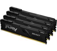Kingston Technology FURY 64GB 3600MT/s DDR4 CL18 DIMM (Kit da 4) Beast Black