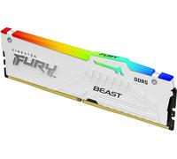 Kingston FURY Beast Bianco RGB 32GB 5600MT/s DDR5 CL36 DIMM Memoria Gaming per Computer Fissi Modulo Singolo AMD EXPO/ Intel XMP - KF556C36BWEA-32