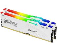 Kingston Technology FURY Beast 64 GB 5200 MT/s DDR5 CL40 DIMM (Kit da 2 moduli) White RGB XMP