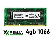 Memoria RAM per Notebook SODDR3 Kingston 4GB 1066MHZ