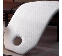 Memoria Schiuma Massaggio Letto Materasso Topper Spessore 3Cm Spa Salone di Bellezza Letto Topper con Fasce Elastiche Antiscivolo Cuscinetto Materasso Letto Ciglia,Whitea(t),190 * 70cm