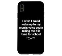 Memoria scolastica nostalgica retrò di Miss My Mom's Voice degli anni '90 Custodia per iPhone XS Max