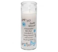 Memorial Candela IN Un Bicchiere Barattolo Con Sentimental Parole - Scelta