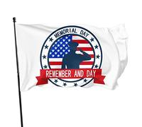 Memorial Day Remember And Day Bandiera 3x5 piedi Banner Poster Sfondo decorativo Decorazione da parete Poliestere Applicare a giardino Cortile Casa Dindoor Esterno
