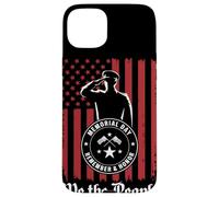 Memorial Day Remember And Honor Soldato Patriottico Tributo Custodia per iPhone 15 Plus
