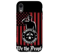 Memorial Day Remember And Honor Soldato Patriottico Tributo Custodia per iPhone XR