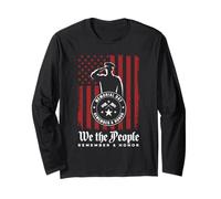 Memorial Day Remember And Honor Soldato Patriottico Tributo Maglia a Manica