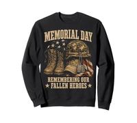 Memorial Day Remember Our Fallen Heroes Patriotic Felpa