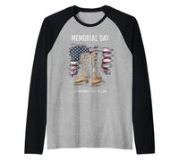 Memorial Day Remember the Fallen Maglia con Maniche Raglan