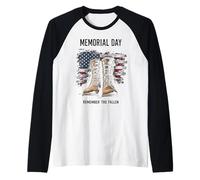 Memorial Day Remember the Fallen Maglia con Maniche Raglan