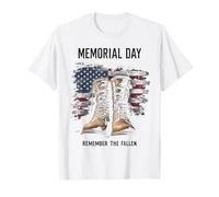 Memorial Day Remember the Fallen Maglietta
