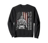 Memorial Day Ricorda Il Caduto Veterano Militare Vintage Felpa