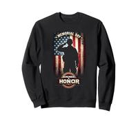 Memorial Day Salute Honor and Remember Felpa