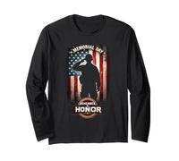 Memorial Day Salute Honor and Remember Maglia a Manica