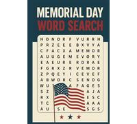 Memorial Day Word Search: A Patriotic Puzzle Book: Large Print Word Search, Easy to Read, Perfect for Adults, Seniors and Teens | 6x9 inches, 110 ... ... Gift, Holidays, Vacation, Plane Trip.