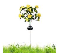 Memorial Floral Lawn Light, Solar Outdoor Flower, Garden Cemetery Decor
