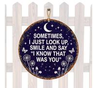 Memorial Garden Decor | Hanging Metal Remembrance Ornament | Yard