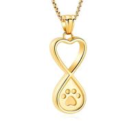 memorial jewelry Infinity Love Pet gioielli per cremazione di cenere di cane/gatto funerale Keepsake urna ciondolo gioiello commemorativo