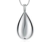 memorial jewelry Intagliato Teardrop Keepsake Cenere Collana Urna Ciondolo Cremazione Sempre nel mio cuore