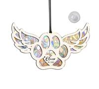 Memorial petsSunshine Catcher - Acrylic Window Pendant, Heart-Shaped Wings Ornament, Decorative Sun Catcher, Memorial petsGarden Decor | Wall Hanging Indoor Outdoor petsTribute Accessory