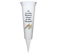 Memorial Tomba Fiore Vaso Con Punta Robin Immagine - IN Loving Memoria